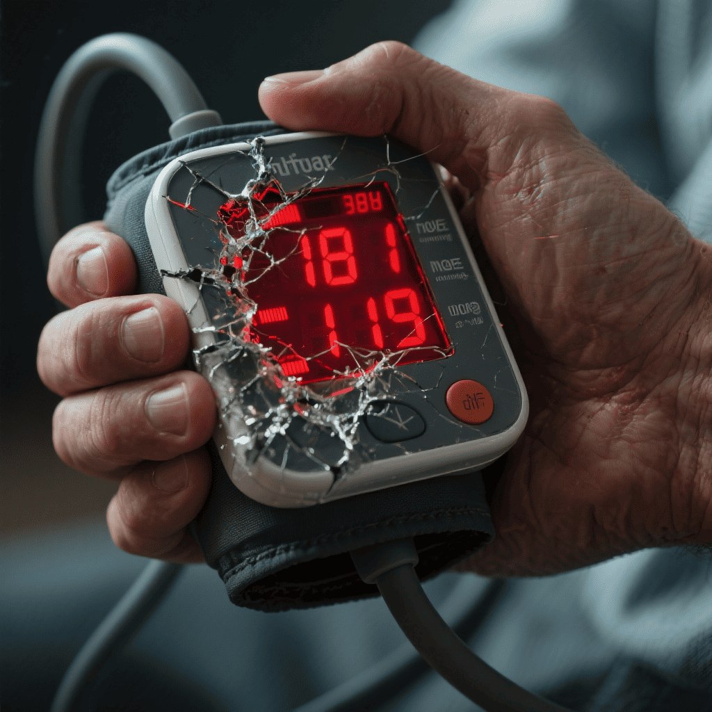 Doctor measuring blood pressure