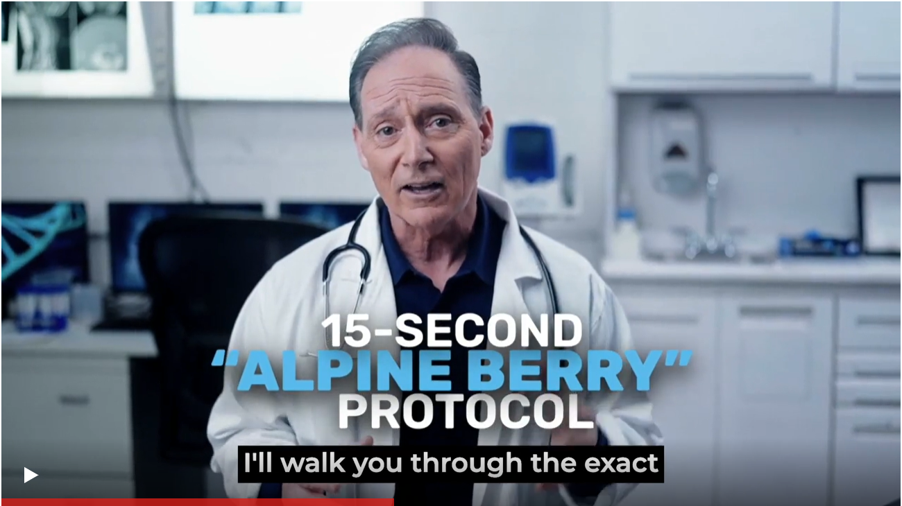 Watch Dr. Whitfield explain the 15-Second Alpine Berry Protocol