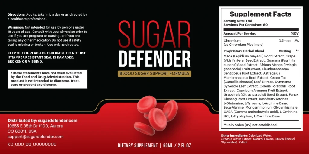 SUGAR DEFENDER